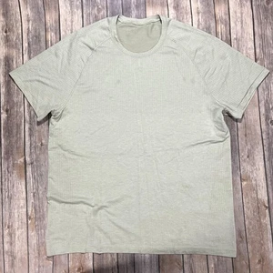 Camisa elástica Lululemon Metal Vent Tech Performance 2XL para hombre beige activa - Imagen 1 de 7