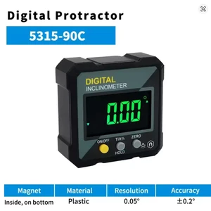 Digitaler Winkelmesser 360° Mini Neigungsmesser Messbox für präzise Messungen - Bild 1 von 2