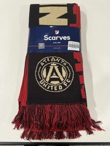 New With Tags NWT Atlanta United FC Scarfs (2 Pack) MLS NWT Brand New Licensed - Picture 1 of 3