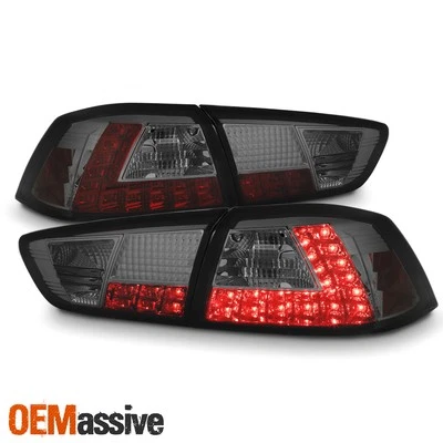 Fits 08-17 Lancer Evolution EVO X CZ4A 4B11T JDM Smoke LED Tail Light Brake Lamp - Image 1 of 4