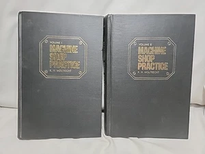 Vintage Machine Shop Practice Volume 1 & 2 Moltrecht HC 1981 Book Set - Picture 1 of 4