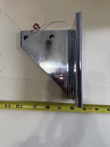 Polished aluminum hatch lift pump mounting bracket Inboard Speedboat 1193 - Bild 1 von 8