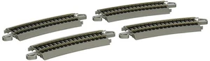- Snap-Fit E-Z TRACK HALF SECTION 18” RADIUS CURVED (4/card) - NICKEL SILVER ... - Picture 1 of 2