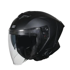 CASCO JET ORIGINE CON BT INTEGRATO APRICA NERO OPACO 22-06 - Foto 1 di 1