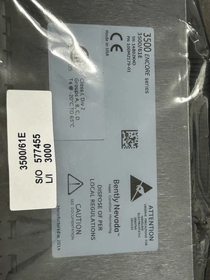 Bently Nevada 3500/61E 100M2179-01 3500 Encore Series Temp Rtd/tc I/o Module - Image 1 of 3