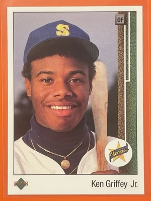Ken Griffey Jr Star Rookie 1989 Upper Deck RC #1 Mariners Salón de la fama afilado como nuevo Foto 1 de 2
