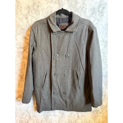 Chaquetón Steve Barrys Wool Collection Hombre Doble Pecho Gris Talla S Foto 1 de 4