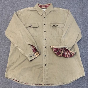 L.L.Bean Hemd Herren Gr. XL Regular Khaki Farbe Kariert Futter Thailand - Bild 1 von 12