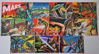 Mars Attacks Cartolina Factory Boxed Edizione Limitata Card Set 10 Cards - Immagine 1 di 4