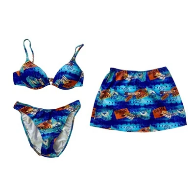 Lote Paquete Ropa de Baño Venus Vintage Top C 3 Piezas Parte Inferior M Falda Moderada S  Foto 1 de 4