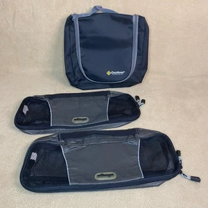 Reise Kulturbeutel & eBags Packwürfel zum Aufhängen Schwarz 3er Set Schwarz Organizer - Bild 1 von 9