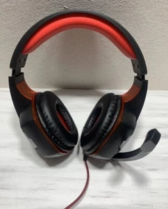 Auriculares para juegos PBX rojo/negro PC PlayStation 4 Xbox Nintendo Switch compatibles - Imagen 1 de 13