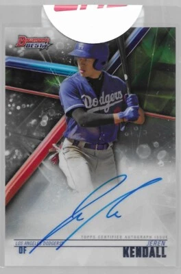 2018 Bowman's Best Jeren Kendall Prospect Auto Best of 2018 #B18-JK LA Dodgers - Image 1 of 4