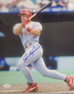 AUTOGRAPHED 11x14 IVAN RODRIGUEZ Texas Rangers Photo W/ JSA COA - Picture 1 of 1