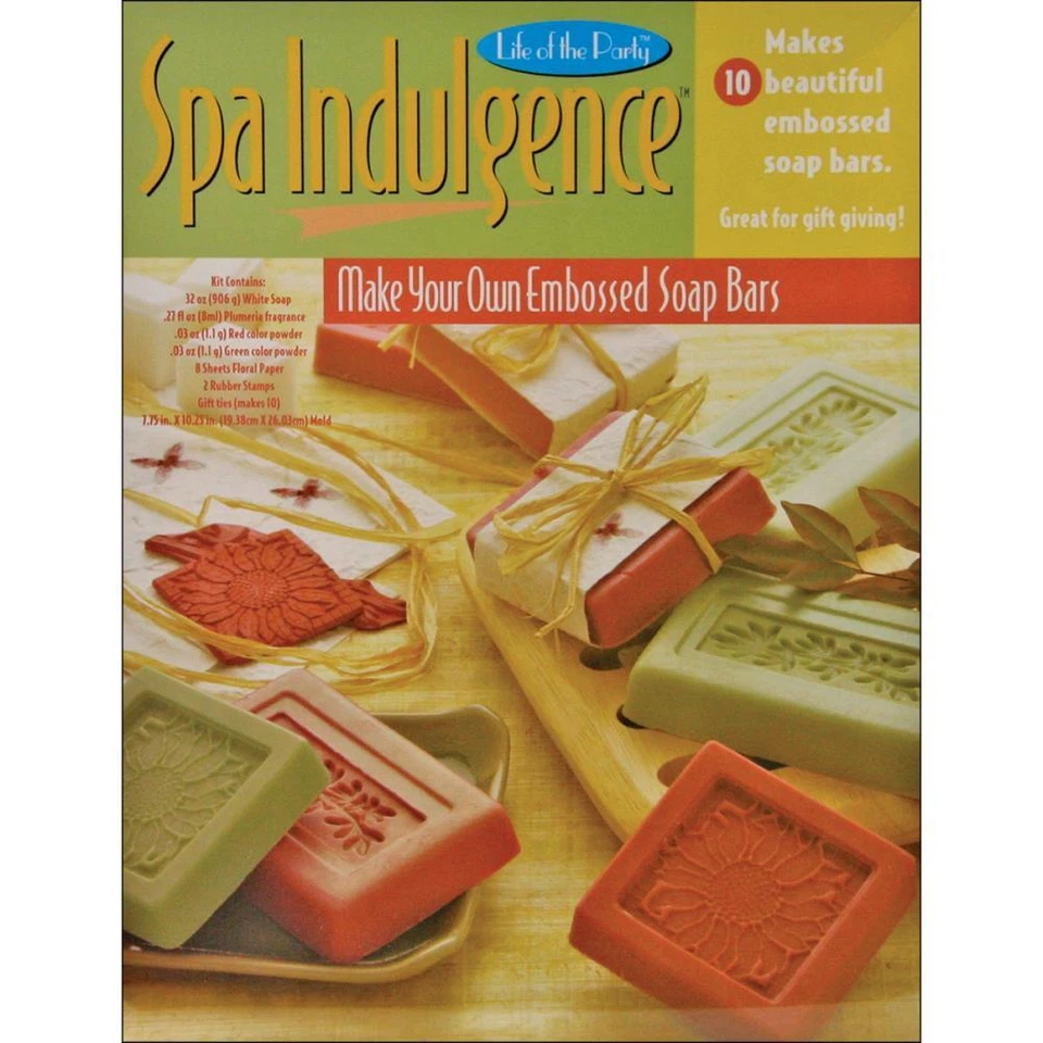 Spa Indulgence Embossed Bar Soap Activity Craft Kit NEW natural plumeria therapy - Image 1 of 1