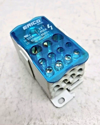 Erico 569050 Single Pole Distribution Block 335 A UL/CSA Cable Line 11 Cables - Image 1 of 4
