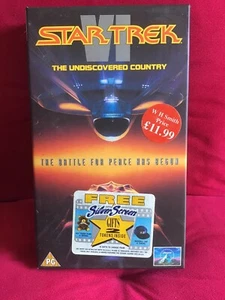 Star Trek The Undiscovered Country The Battle For Peace Has Begun VHS Cardboard - Picture 1 of 9