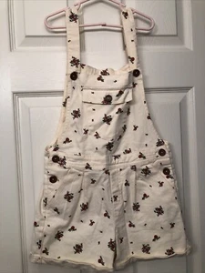 Girls Size 12 JESSICA SIMPSON Rose Floral Shortalls Bib Overall Shorts - Picture 1 of 9