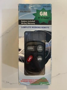 Remotes Unlimited CPR-8512 Keyless Entry Remote & Fob Transmitter - Picture 1 of 5