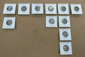 GERMANY DEUTSCHES REICH 10 PFENNIG COIN YEARS 1875-1911 11 COIN BUNDLE - Picture 1 of 8