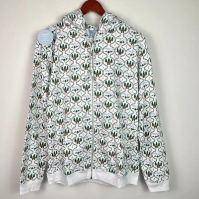 Hill House The All Gender Teddy Zip Up Fleece Hoodie Jacket White Ski Chalet S - Image 1 of 4