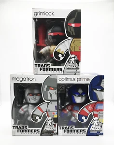 TRANSFORMERS Mighty Muggs OPTIMUS PRIME MEGATRON GRIMLOCK Factory Sealed No Pops - Picture 1 of 4