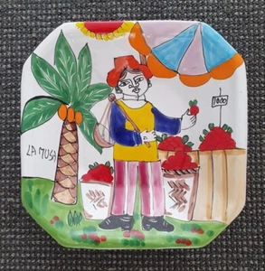 🔶️VINTAGE LA MUSA DESIMONE CUBIST ITALIAN ART POTTERY MCM SOTTSASS PICASSO MCM - Picture 1 of 8