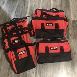 12x Porter Cable Heavy Duty Tool Bags Lot Nylon Zippered Tote 3 Sizes Wide Mouth - Picture 1 of 18