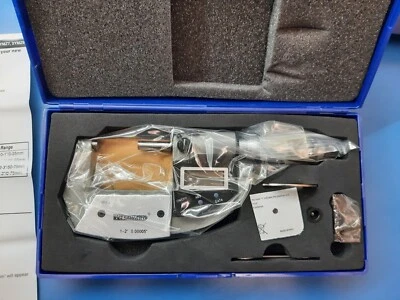Grainger Westward Digital Outside Micrometer 1-2" .00005" IP54 Ratcheting NEW - Image 1 of 4