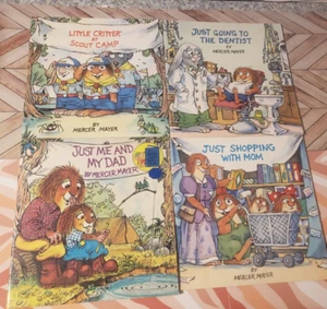 LITTLE CRITTER - MERCER MAYER - LOT OF 4 PAPERBACK BOOKS - DAD, MOM, SCOUT CAMP, - Bild 1 von 2