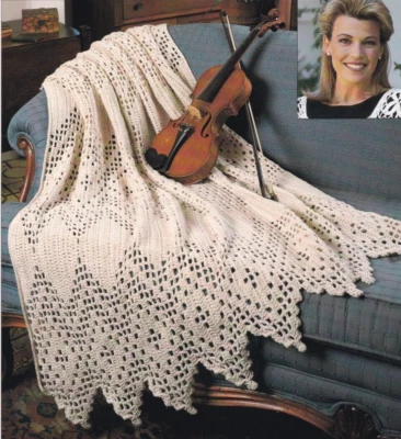 Crochet Pattern Instructions VICTORIAN THROW Blanket Coverlet - Image 1 of 2