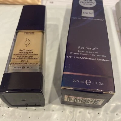 Tarte ReCreate Foundation With Wrinkle Rewind Technology Warm Beige 08- 1 Fl Oz - Imagem 1 de 3