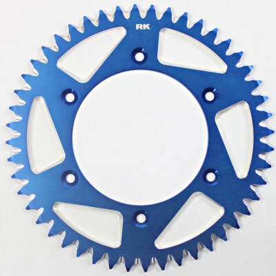 RK Alloy Racing Blue 49T Rear Sprocket for KTM 500 EXCF 2017-2022 - Image 1 of 2