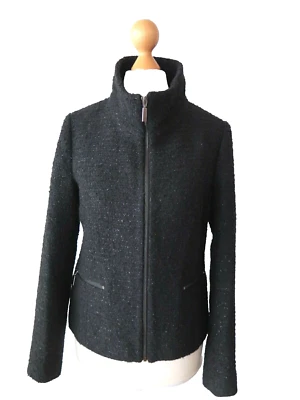 ZAPA Paris Women's Wool Blend Full Zip Short Jacket Blazer Size UK8 - FR36 - XS - Image 1 of 4