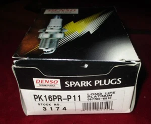 10 Pack NOS Denso No. 3174 PK 16PR-P11 Long Life Platinum Spark Plugs - Foto 1 di 4