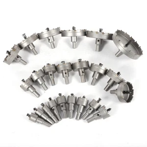Lochsage Set Edelstahl Satz Hartmetall Bohrkrone Kreisschneider fur 23 Teilig - Bild 1 von 8