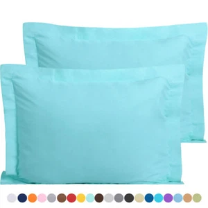 Juego de 2 fundas de almohada de microfibra cepillada de fácil cuidado bonitas colores ricos - Imagen 1 de 68