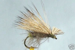 10 x Mouche Sèche Sedge CDC Cerf H12/14/16/18 mosca trout fly - Picture 1 of 1
