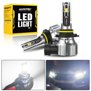 9006 LED Headlight Bulbs AUXITO Conversion Kit Low Beam 6500K 20000LM White 2Pcs - Picture 1 of 18