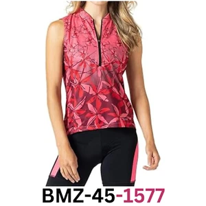 Terry Cycling Jersey Women Breakaway Mesh Sleeveless Bicycle Tank Top, 2X Size - Picture 1 of 7