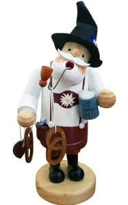 Räucherfigur BAYER mit Lederhose Brezel Bierkrug Hut Räuchermännchen Räuchermann - Bild 1 von 1
