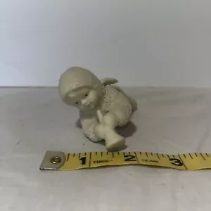 Dept 56 Snowbabies Noel Christmas Ornament Baby with Horn Flying - Retired - Picture 1 of 6