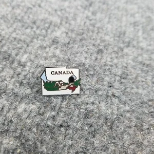 Prendedor de solapa vintage Canadá contorno rural cabra guardabosques - Imagen 1 de 4