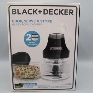 BLACK + DECKER Glass Bowl Chopper EHC3002B Corded Electric Food Processor NEW - Picture 1 of 7