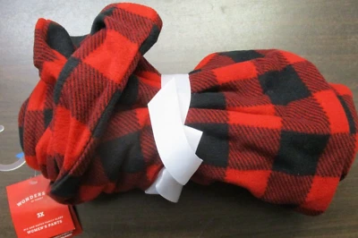 WONDERSHOP AT TARGET MUJER 3X POLAR PIJAMA PANTALONES ROJO Y NEGRO A CUADROS NUEVO Foto 1 de 4