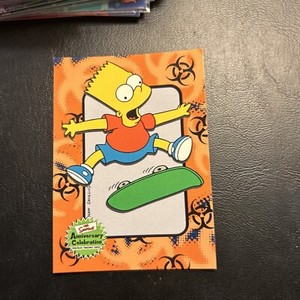Jb11a The Simpsons 2000 InkWorks Anniversary Celebration #54 Bart Skateboarding