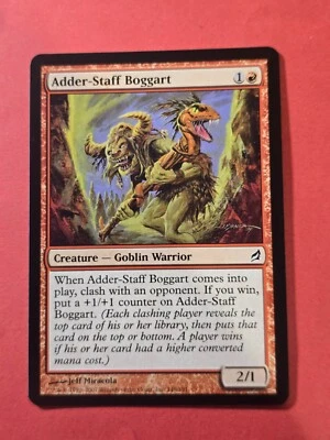 2007 Magic The Gathering Lorwyn #148 Adder-Staff Boggart, C, NF, cd2 - Image 1 of 3