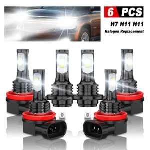 For Hyundai Santa Fe Sport 2013-2015 6x Combo LED Headlight Fog Light Bulbs Kit - Foto 1 di 14