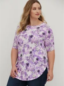Camisa túnica enredada Torrid Disney Tie Dye púrpura nueva con etiquetas nueva 00X - Imagen 1 de 8