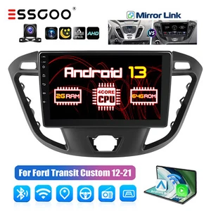 Für Ford Transit Custom 12-21 Android 13 2+64G Carplay Autoradio GPS Nav RDS Cam - Bild 1 von 16